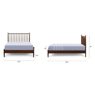 The Leesa Spindle Bed Bundle - Studio Full - Primary View 1 of 6 (Click To Zoom).