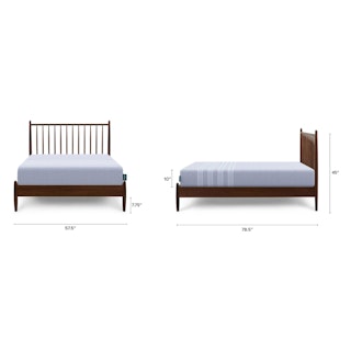 The Leesa Spindle Bed Bundle - Studio Full - Primary View 1 of 6 (Click To Zoom).