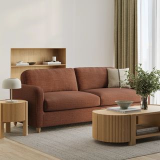 The Fortra Coffee x Side Table Bundle, contains products [Fortra 50.5" Storage Coffee Table - White Oak] and [Fortra Storage Side Table - White Oak].