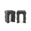 Bixby Outdoor Concrete Side Table - Sea Black - Gallery View 1 of 4.