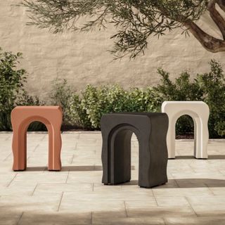 Bixby Outdoor Concrete Side Table - Sea Black - Primary View 1 of 4 (Click To Zoom).