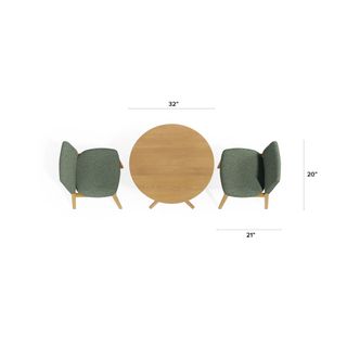 The Nosh Dining Chair x Odie Café Table Bundle - Primary View 1 of 6 (Click To Zoom).