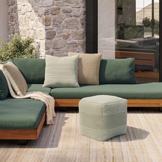The Mika Pouf x Pillow Bundle - Primary View 1 of 7 (Click To Zoom).