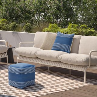 The Mika Pouf x Pillow Bundle - Primary View 1 of 7 (Click To Zoom).