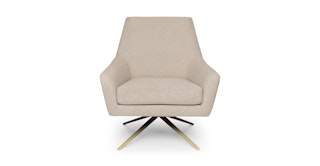 Spin Calcite Ivory Swivel Chair