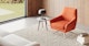 Spin Sunset Orange Swivel Chair - Gallery View 2 of 11.