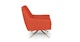 Spin Sunset Orange Swivel Chair - Gallery View 4 of 11.