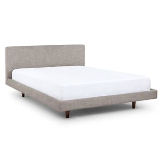 Tessu Queen Low Profile Upholstered Bed - Glaze Gray