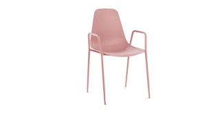 Svelti Dusty Pink Stackable Dining Armchair