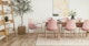 Svelti Dusty Pink Stackable Dining Armchair - Gallery View 2 of 11.