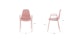 Svelti Dusty Pink Stackable Dining Armchair - Gallery View 11 of 11.