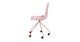 Svelti Dusty Pink Office Chair - Gallery View 4 of 11.
