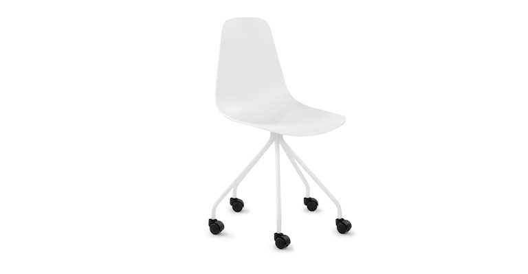Svelti Pure White Office Chair - Primary View 1 of 8 (Open Fullscreen View).