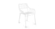 Caya Dahlia White Dining Armchair - Gallery View 1 of 10.