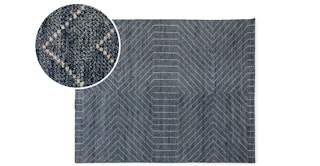 Parallel 8 x 10 Rug - Wave Blue / White