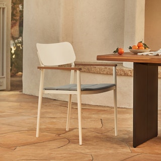 Elan White Stackable Dining Chair
