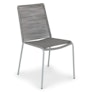 Zina Outdoor Stackable Dining Chair - Heathered Gray
