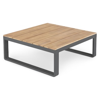 Kezia 31.5" Outdoor Coffee Table - Flat Gray