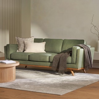 Timber Olio Green Sofa