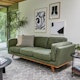 Timber Olio Green Sofa - Gallery View 3 of 11.