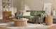 Timber Olio Green Sofa - Gallery View 2 of 10.