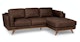 Timber Charme Chocolat Right Sectional - Gallery View 3 of 12.
