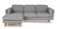 Timber Pebble Gray Left Sectional - Gallery View 1 of 11.