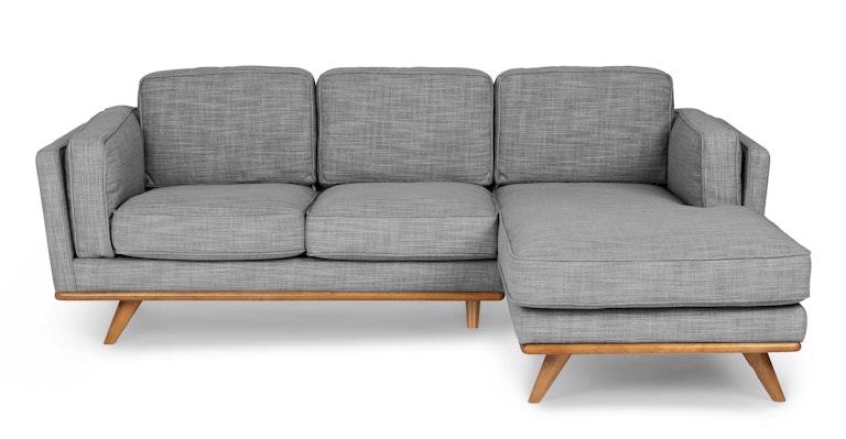 Timber Pebble Gray Right Sectional - Primary View 1 of 11 (Open Fullscreen View).