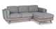 Timber Pebble Gray Right Sectional - Gallery View 3 of 11.