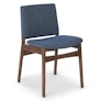 Nosh Dining Chair - Walnut and Denim Blue