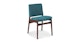 Nosh Andaman Blue Walnut Dining Chair - Gallery View 1 of 11.