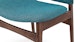Nosh Andaman Blue Walnut Dining Chair - Gallery View 7 of 11.