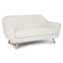 Gabriola 64" Loveseat - Ivory Bouclé