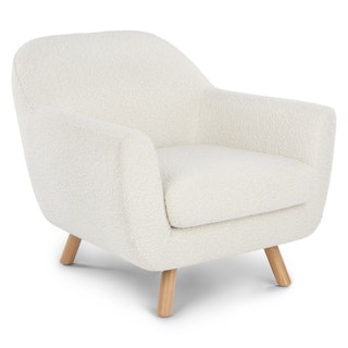 Gabriola 34" Lounge Chair - Ivory Bouclé