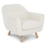 Gabriola 34" Lounge Chair - Ivory Bouclé