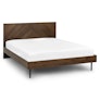 Nera Queen Low Profile Bed - Walnut