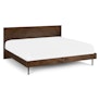 Nera King Low Profile Bed - Walnut