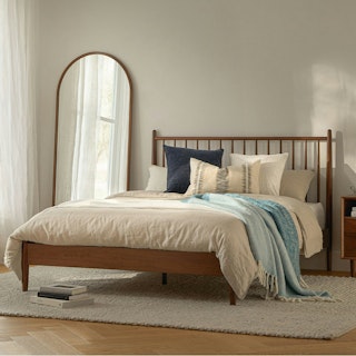 Lenia Queen Bed - Walnut