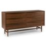 Lenia 6-Drawer Double Dresser - Walnut