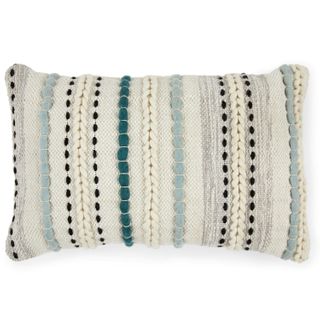 Stitch Pillow - Aqua