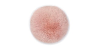 Lanna Pink Round Sheepskin Pillow