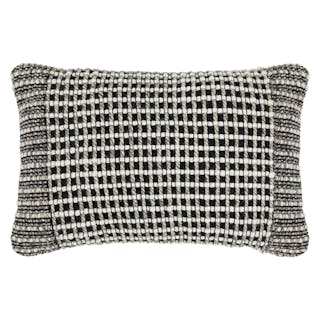 Ren Small Pillow - Black Weave