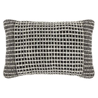 Ren Small Pillow - Black Weave