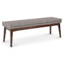 Chantel 56" Bench - Volcanic Gray