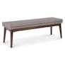 Chantel 56" Bench - Volcanic Gray