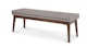 Chantel Volcanic Gray 56" Bench - Gallery View 4 of 9.