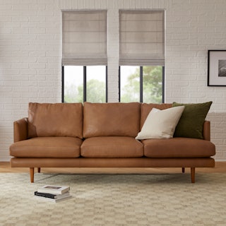 Burrard 83.5" Leather Sofa - Bella Caramel