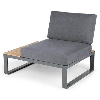 Kezia 40" Outdoor Left Side Module - Whale Gray