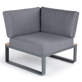 Kezia 32" Outdoor Corner Module - Whale Gray