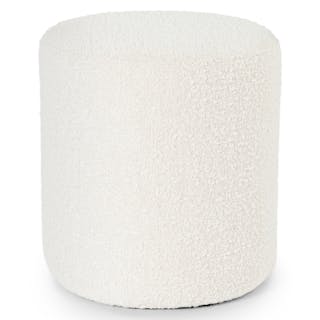 Cilo 16" Ottoman - Ivory Bouclé